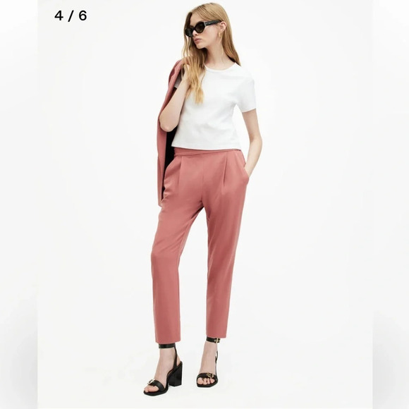 All Saints Aleida Lightweight Tri
Trousers. Pull on pants brown size 10 Academia - Picture 3 of 15